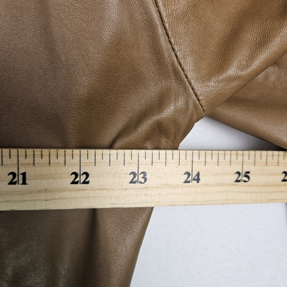 Remy Leather Bomber Jacket Mens 40 M Cognac Brown Coat Made in USA Retro Western - Picture 9 of 15